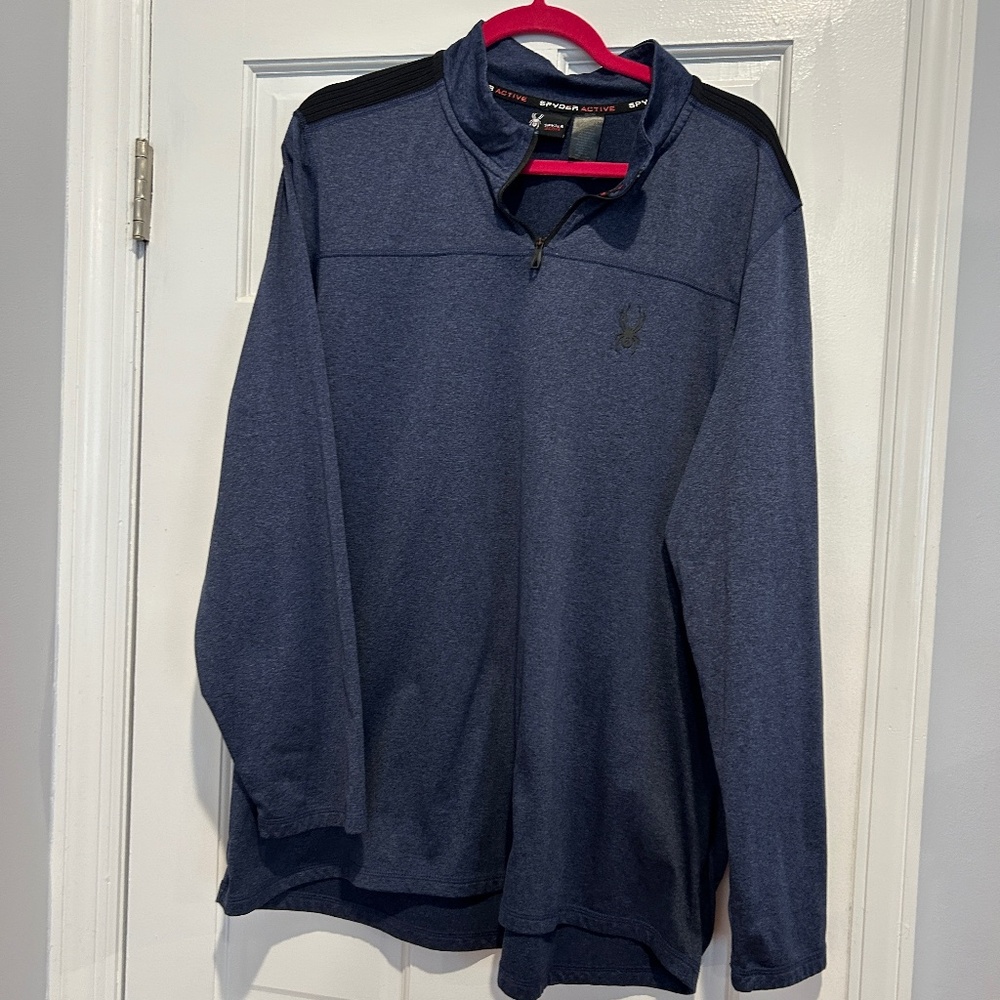 Men's  Quarter zip Spyder Active  Pullover size XL